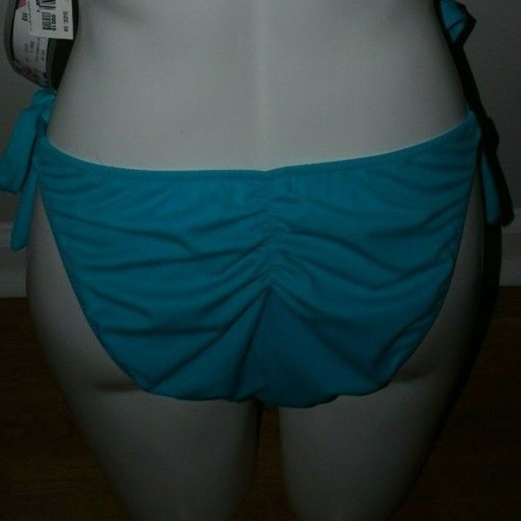 De La Mer Teal Scrunchie Back Tie Side Pant size L is NWT - Picture 2 of 5
